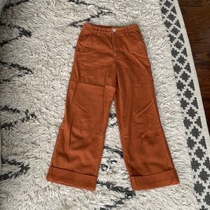 Free People wide leg cropped pants